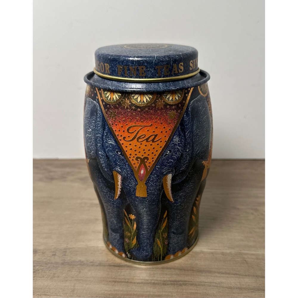 Williamson & Magor‎ England Elephant Collectible Empty Tea Caddy Tin